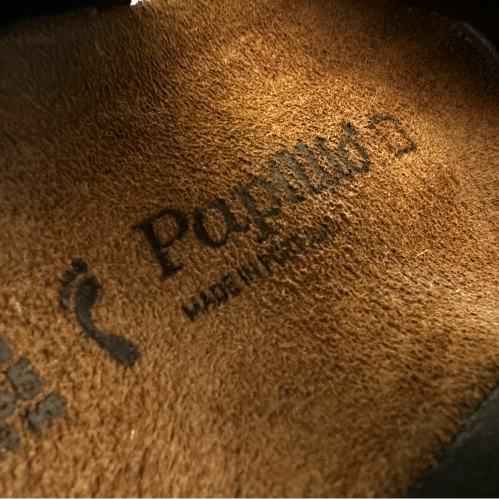 Birkenstock Black Two-Strap Cork Footbed Sandals - Picture 16 of 16